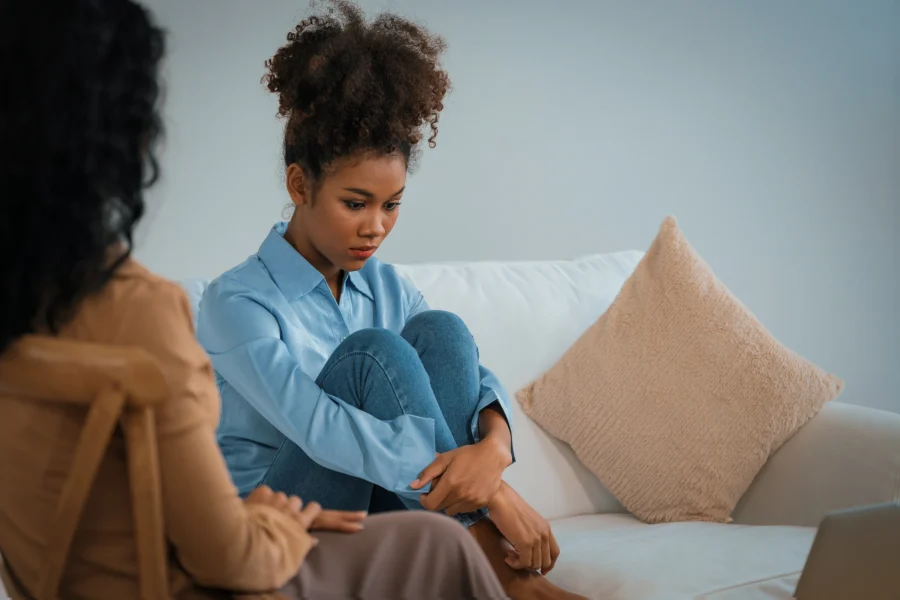 Woman in counselling